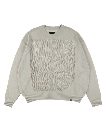 WINDOW WEB SWEATER (GREIGE)