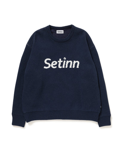 SETINN JACQUARD KNIT (NAVY)