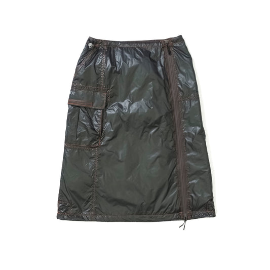 NYLON PUFFER SKIRT(DK.GRAY)