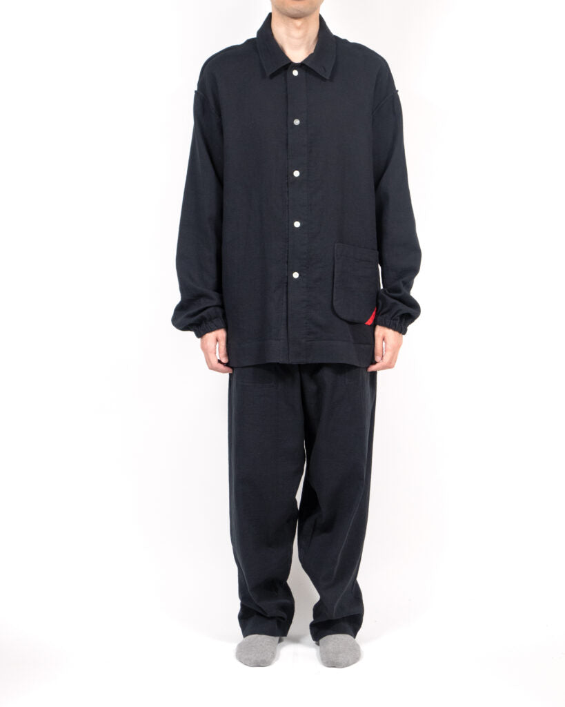 NIGHT SHIRT GAUZE BLACK