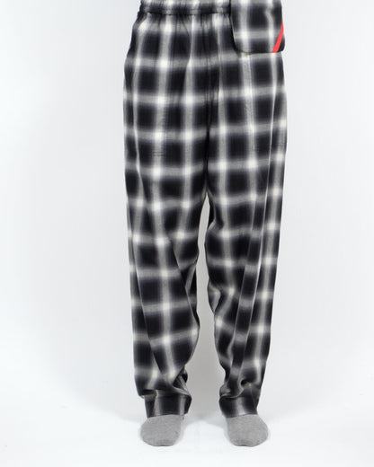 NIGHT PANTS OMBRE BLACK PLAID