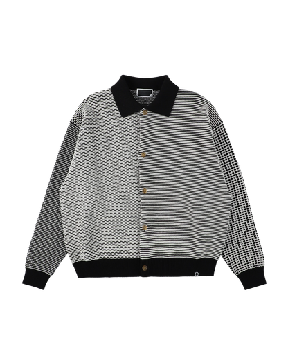 MULTI KNIT SHIRT JACKET (BLACK)