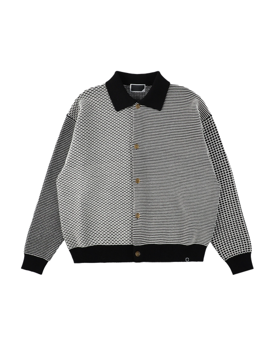 MULTI KNIT SHIRT JACKET (BLACK)