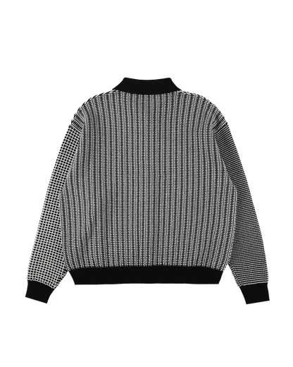 MULTI KNIT SHIRT JACKET (BLACK)