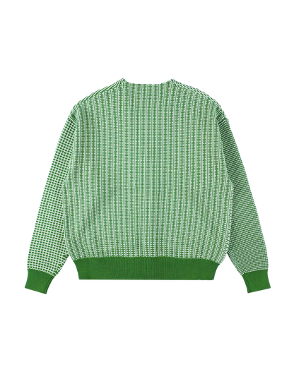 MULTI KNIT CARDIGAN (GREEN)