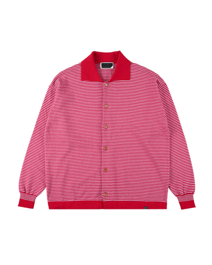 STRIPE KNIT SHIRT (RED)