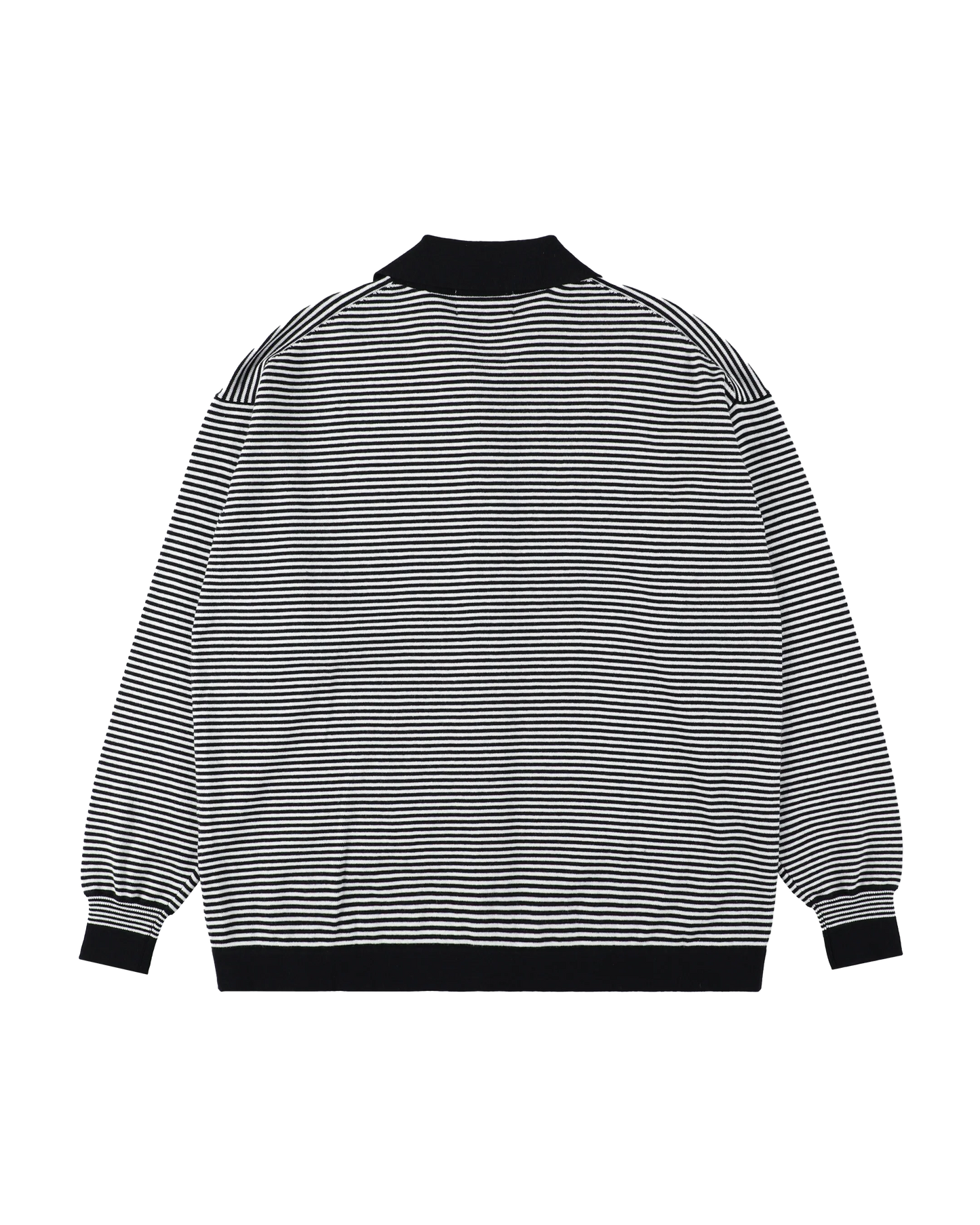 STRIPE KNIT SHIRT (BLACK)