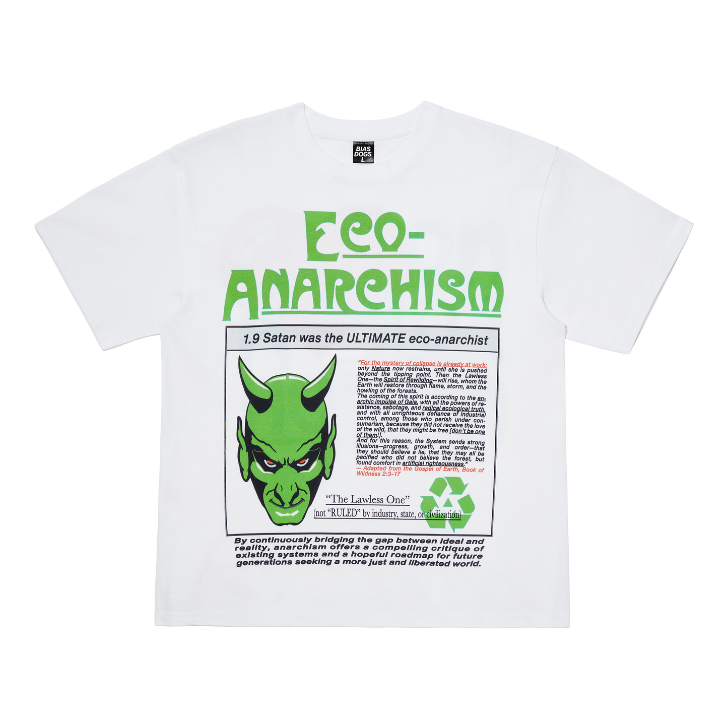 ECO-ANARCHIST (WHITE)