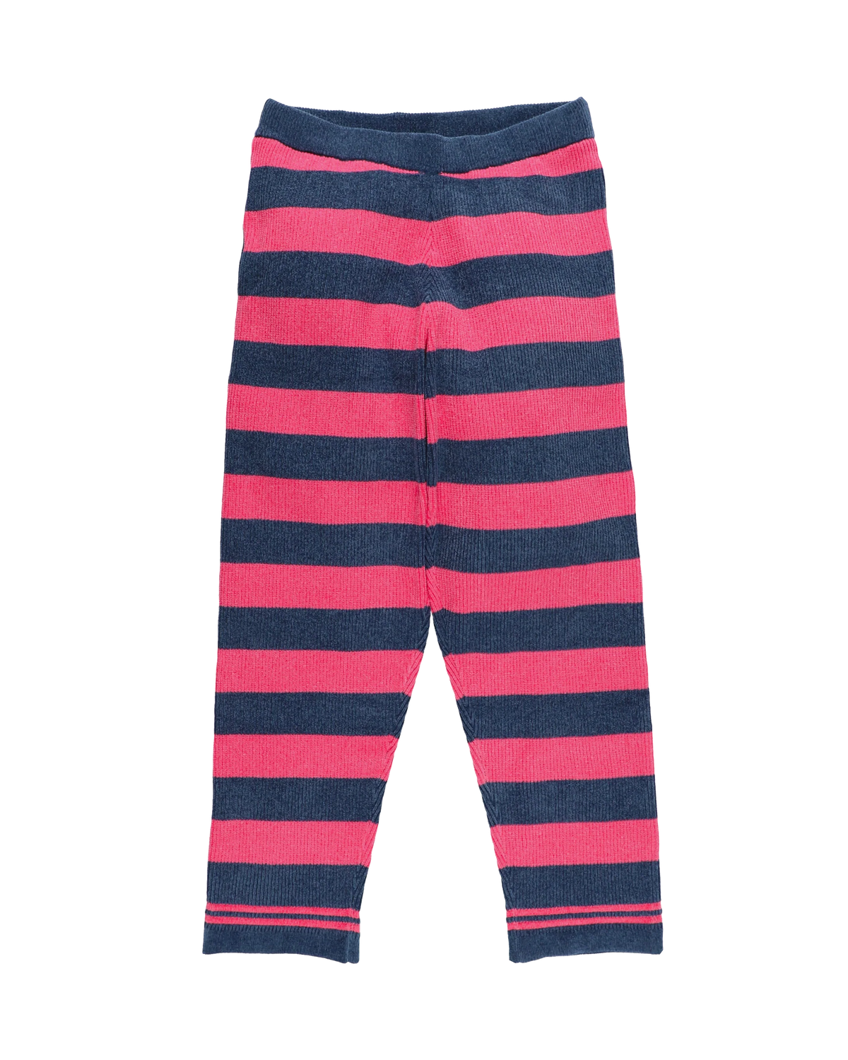 CORDY KNIT PANTS STRIPE (PINK × NAVY)