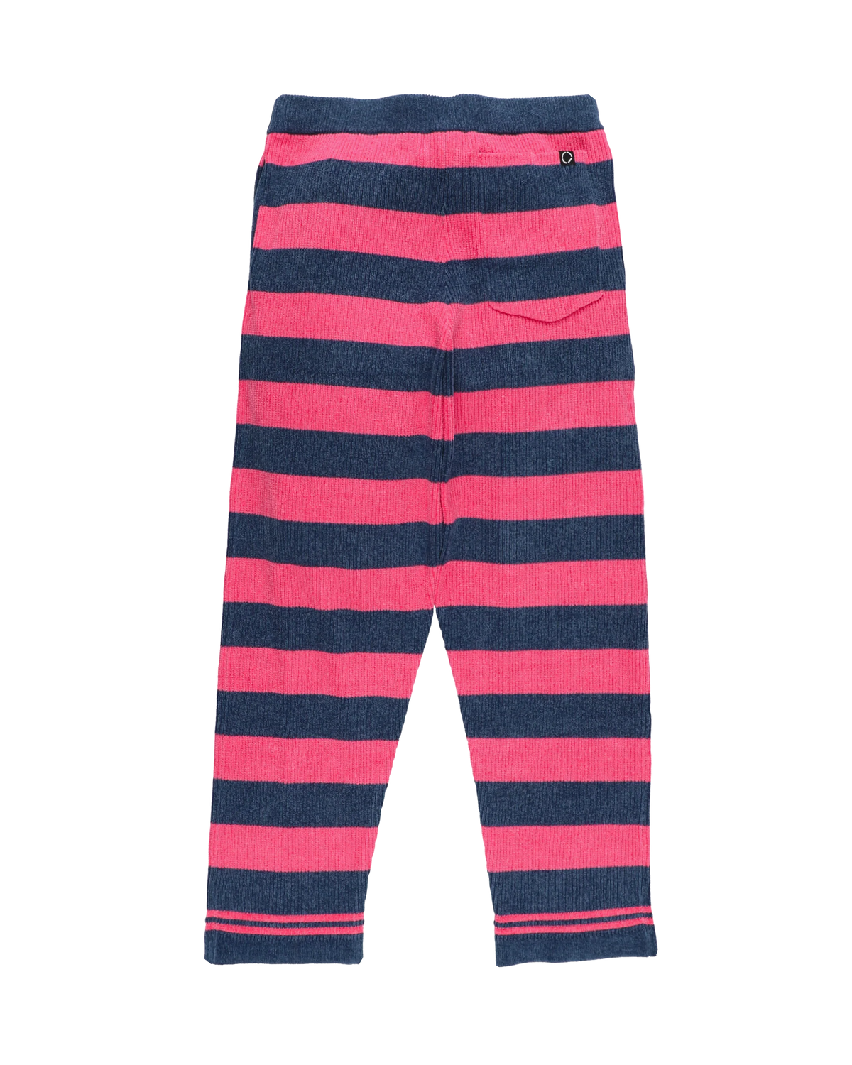 CORDY KNIT PANTS STRIPE (PINK × NAVY)