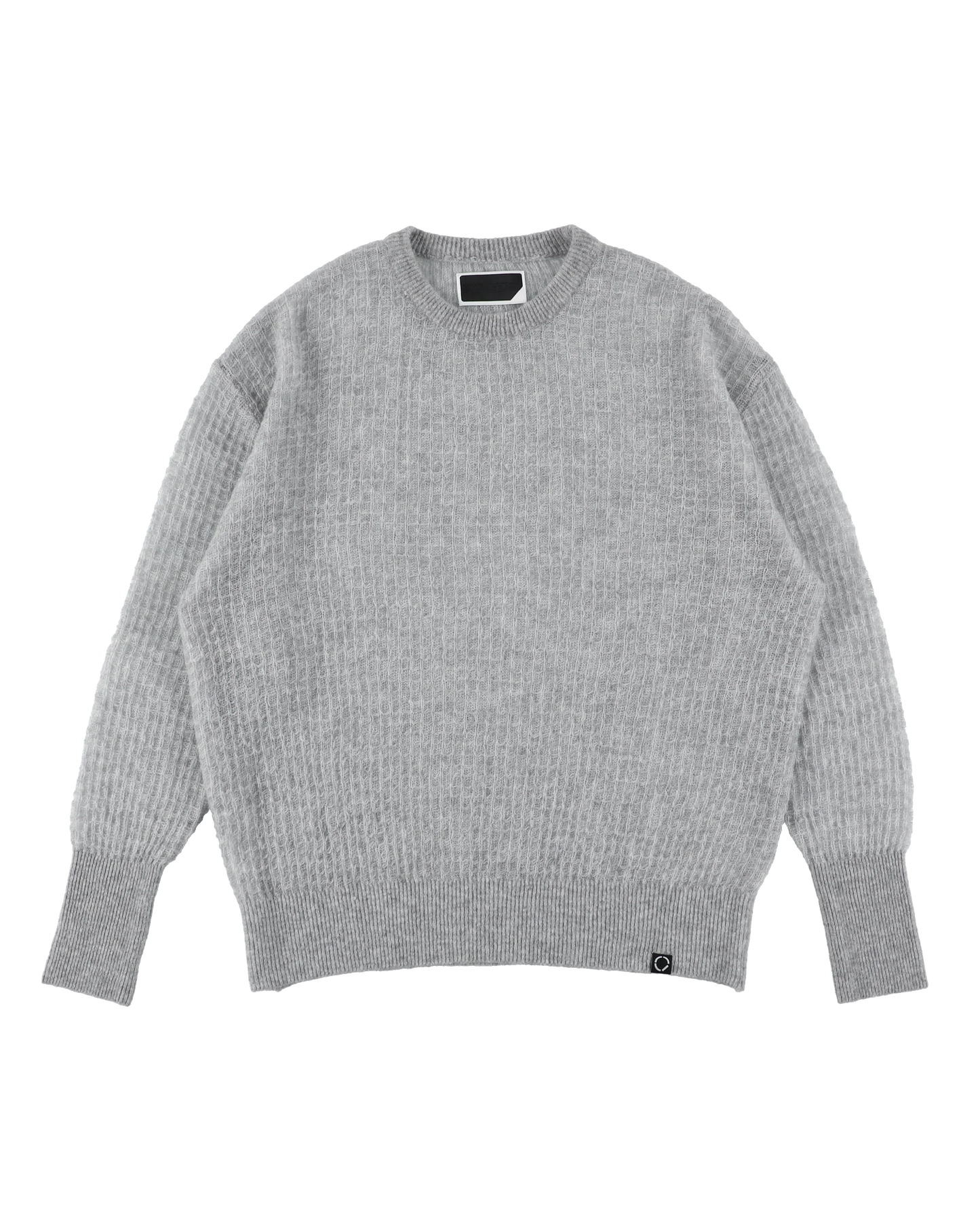 AIRY MERINO WAFFLE SWEATER (GRAY)