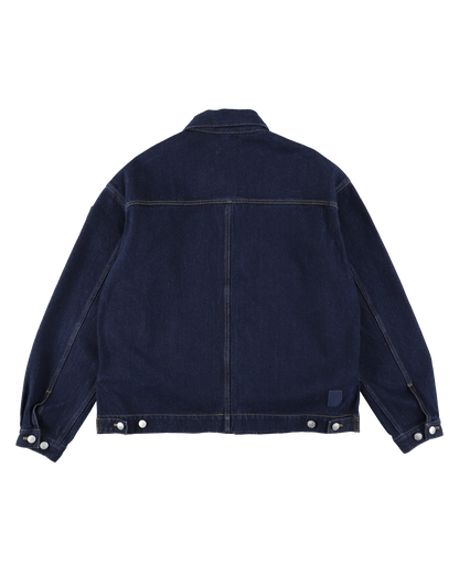 LOOP FRONT DENIM JACKET (NAVY)
