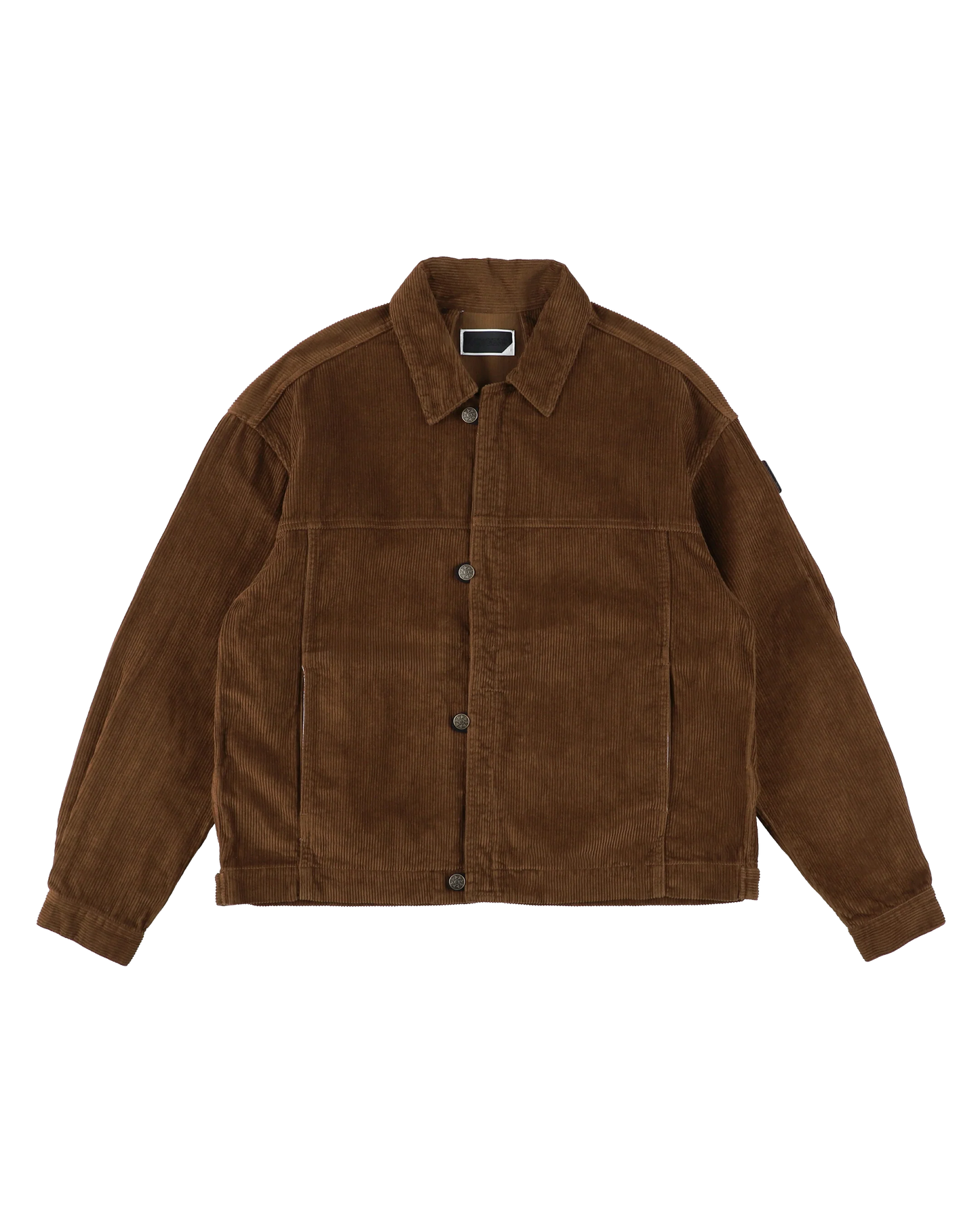 LOOP FRONT CORD JACKET (BROWN)