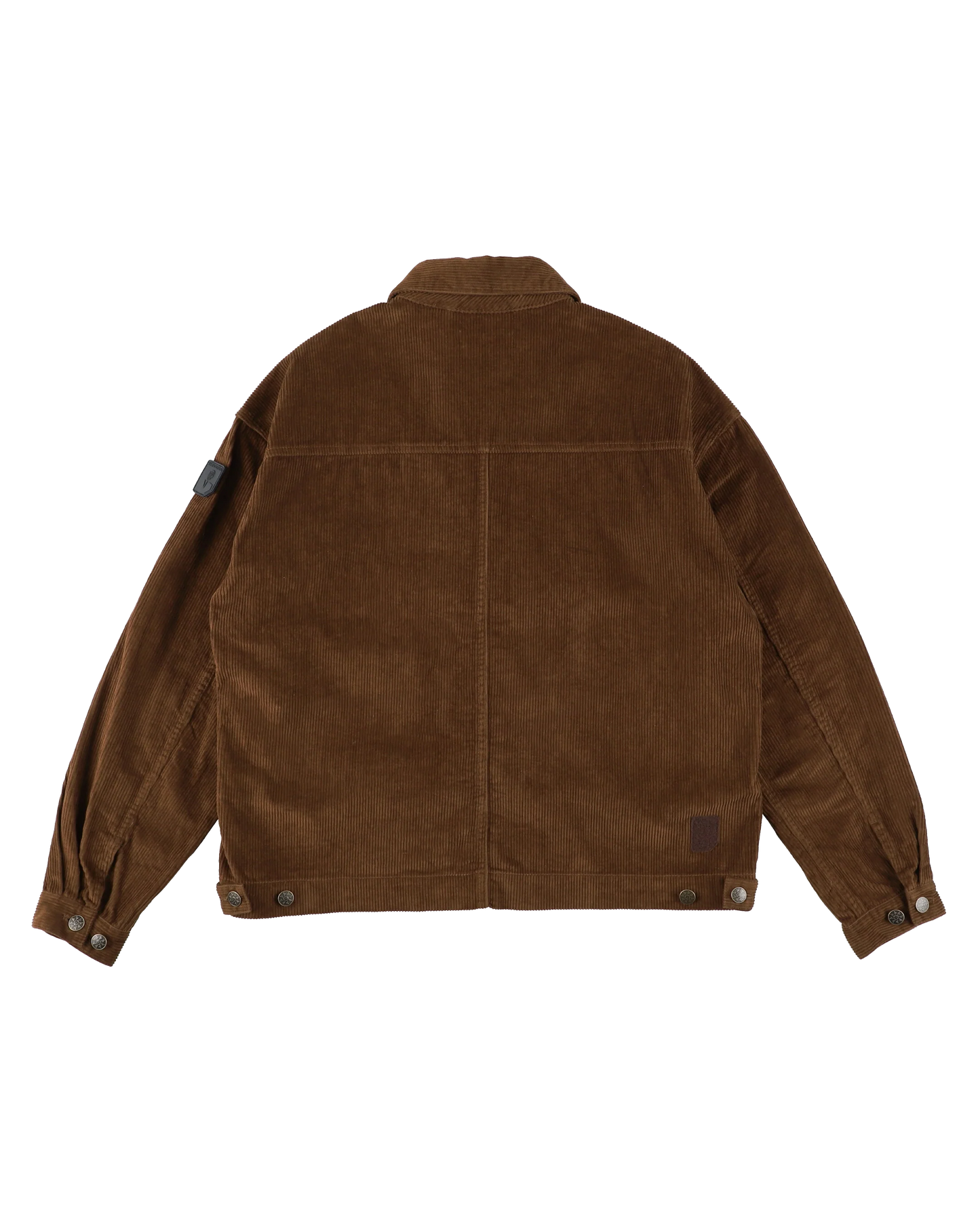 LOOP FRONT CORD JACKET (BROWN)