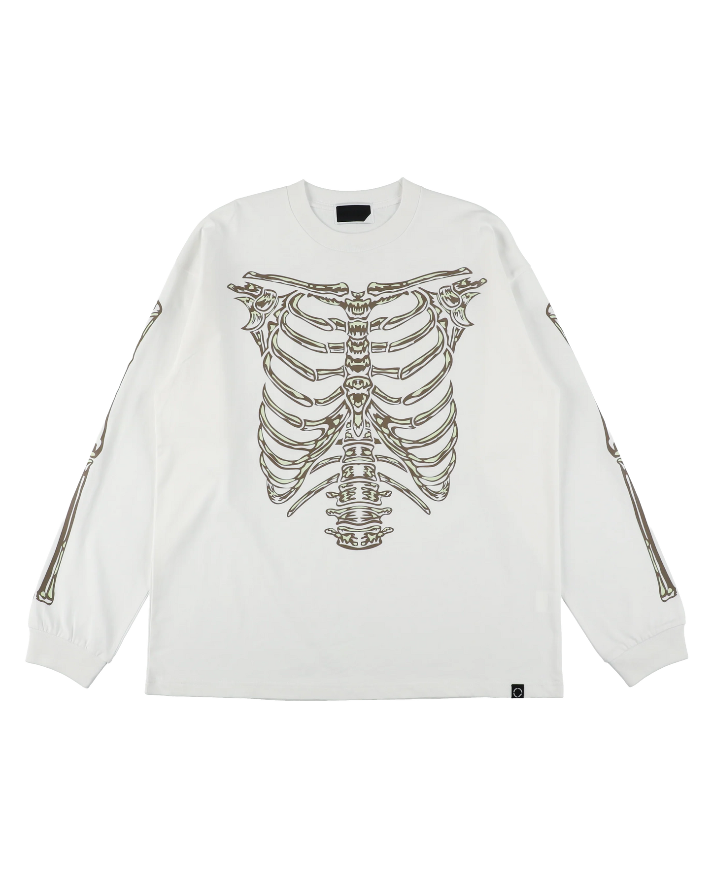 BONES L/S TEE (WHITE)