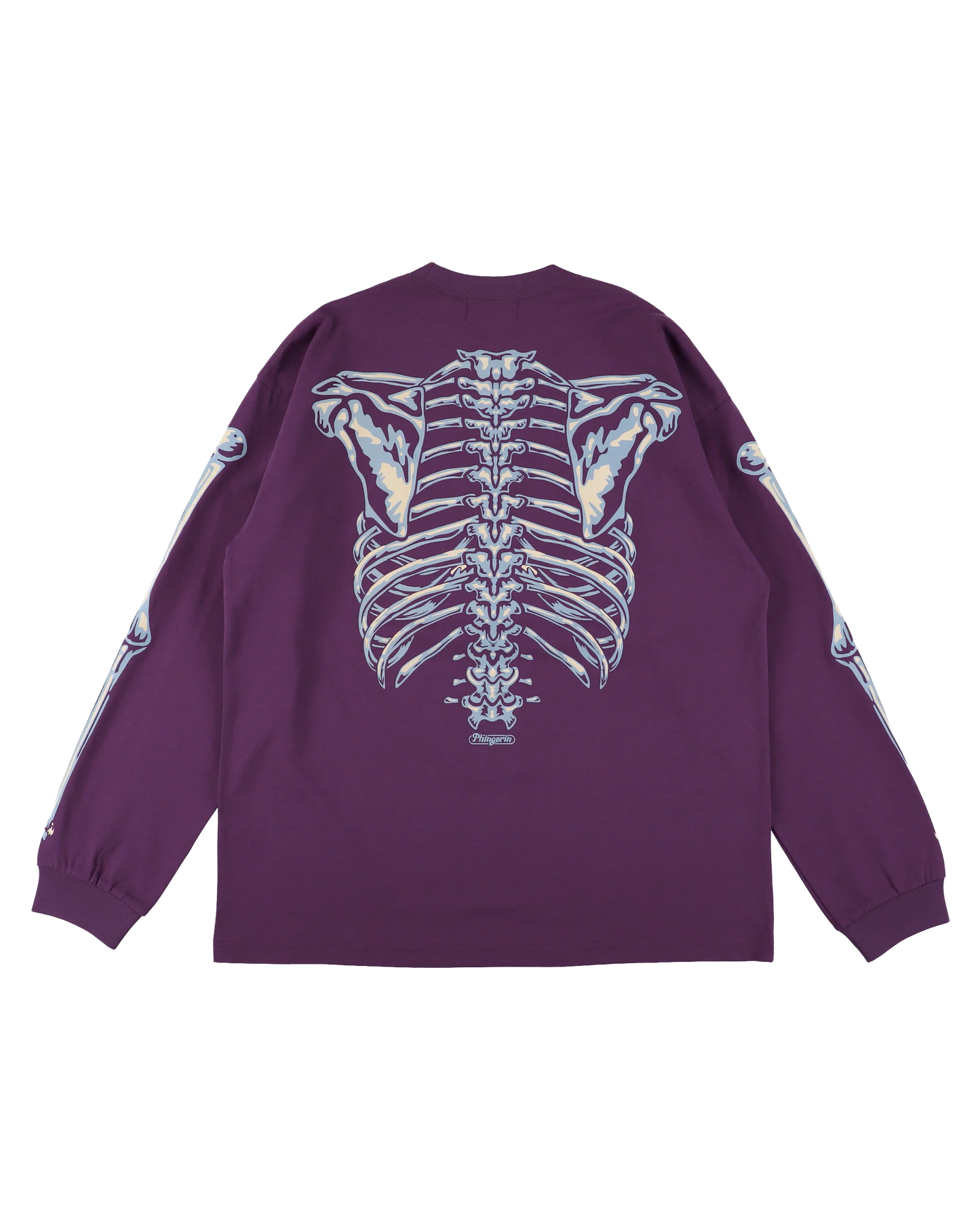 BONES L/S TEE (PURPLE)