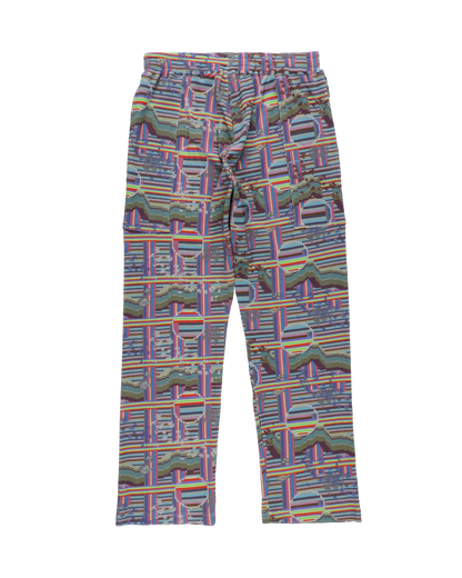 BORDER WAFFLE PANTS (RAINBOW)