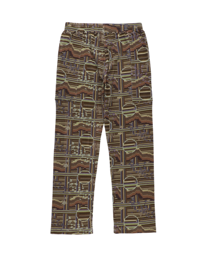 BORDER WAFFLE PANTS (SEPIA)