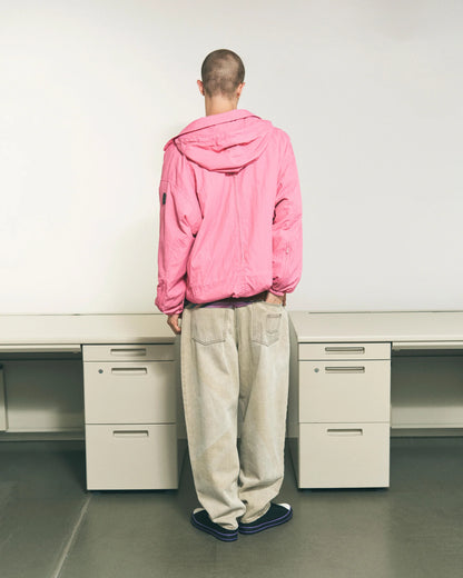 CRUSHED NYLON FULL PACK JACKET (BROWN)