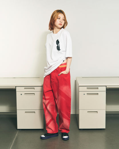 6 POCKET JEANS COLOR LAZER (RED)