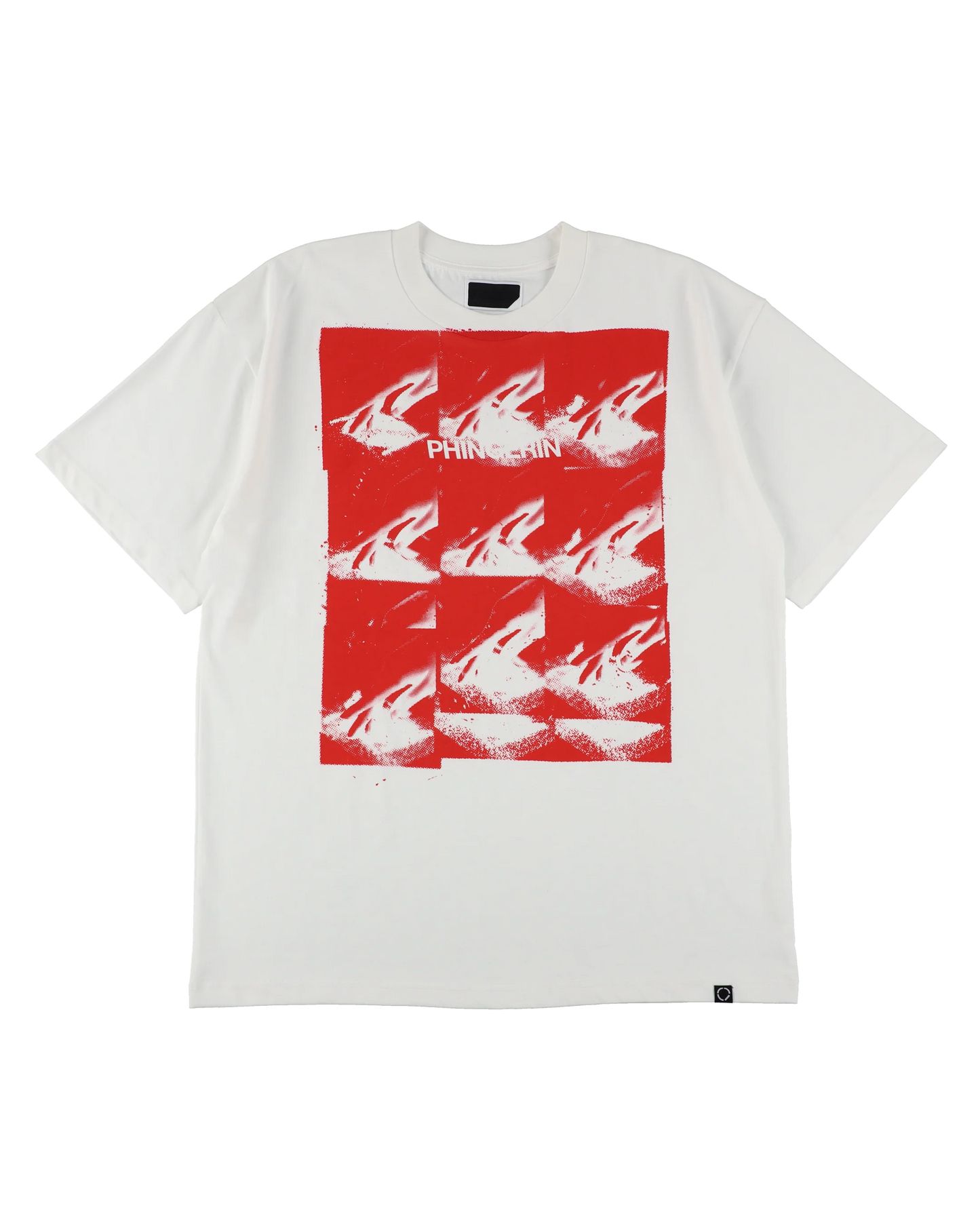TOUCH T-SHIRT (WHITE x RED)