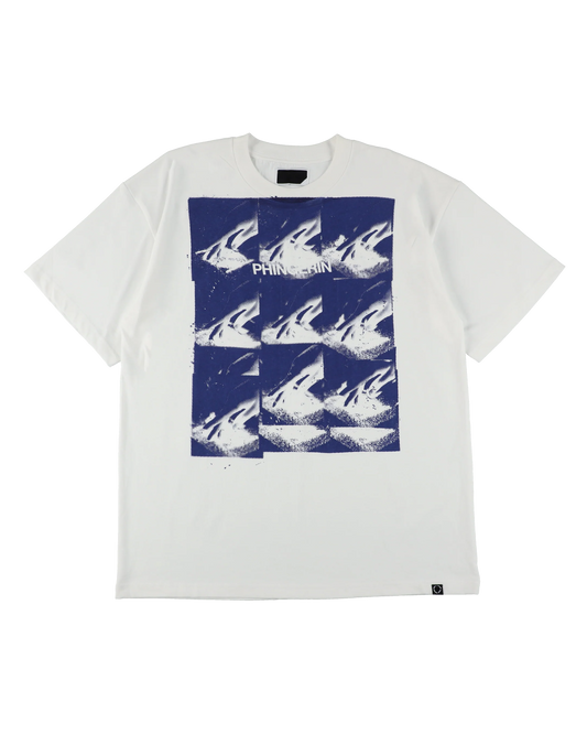 TOUCH T-SHIRT (WHITE x NAVY)