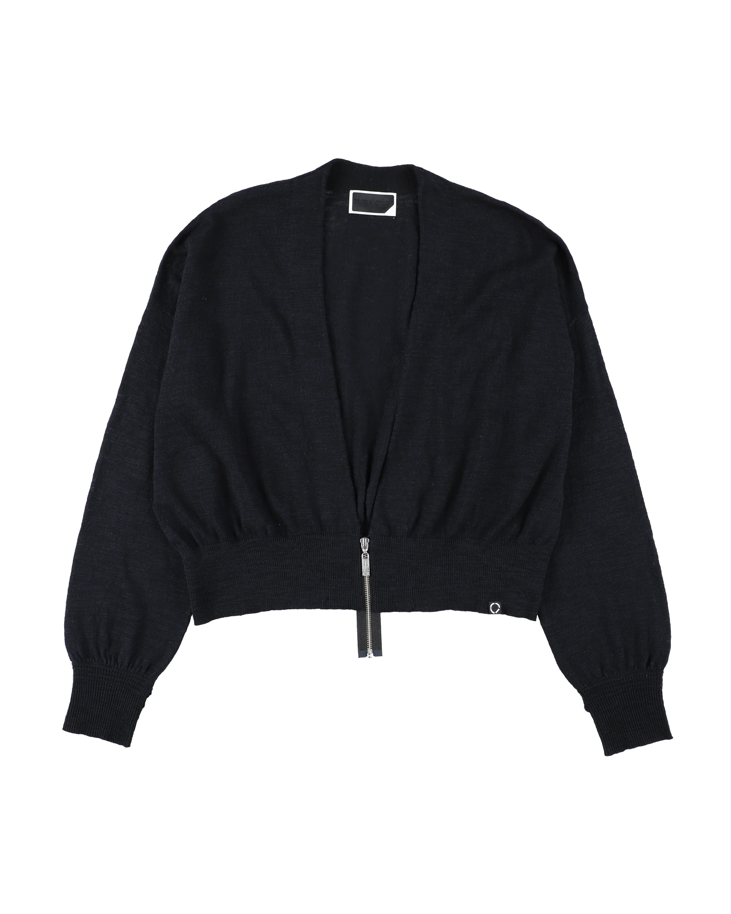 SLAB GAUZE KNIT BOLERO (BLACK)