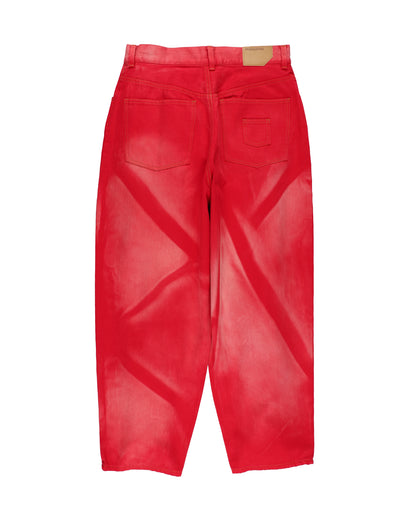 6 POCKET JEANS COLOR LAZER (RED)