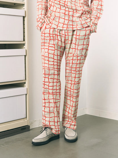NET WAFFLE PANTS (RED NET)