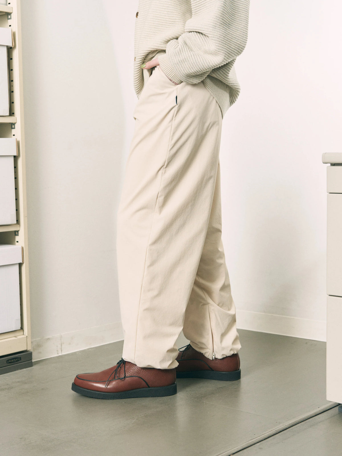 CUSHY FLEECE PANTS (BEIGE)