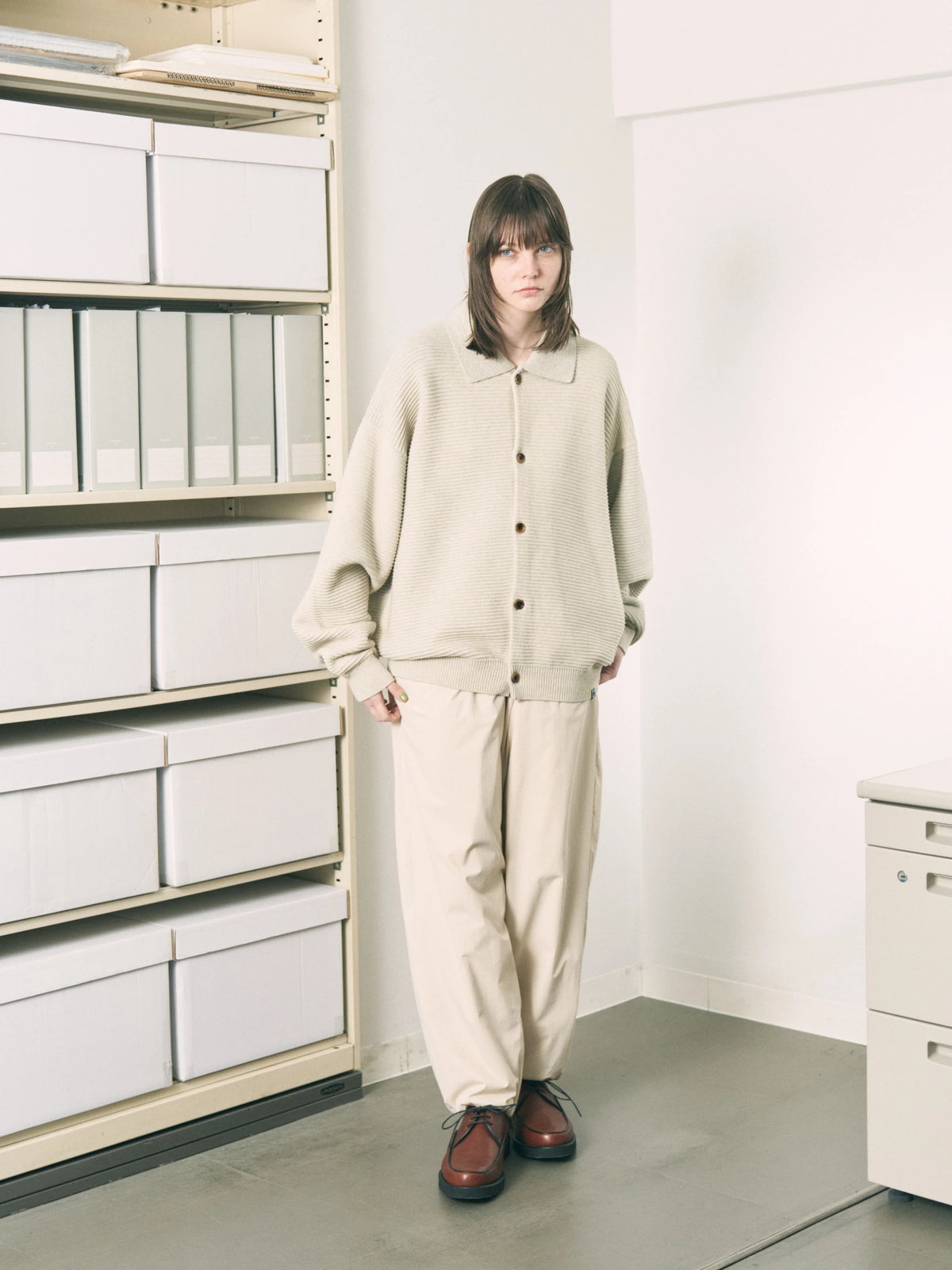 CUSHY FLEECE PANTS (BEIGE)