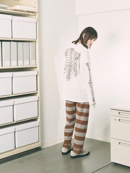 BONES L/S TEE (WHITE)