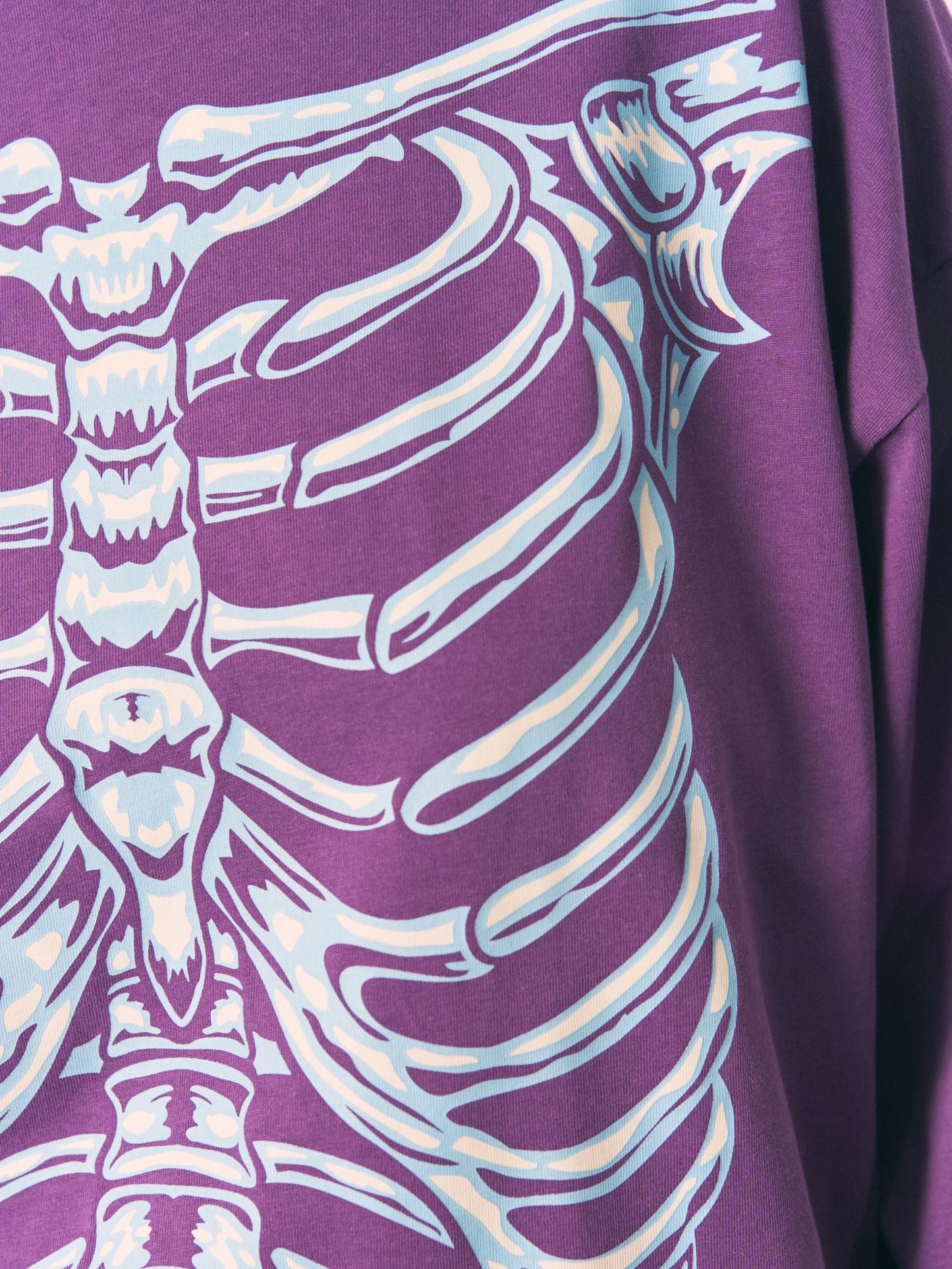 BONES L/S TEE (PURPLE)