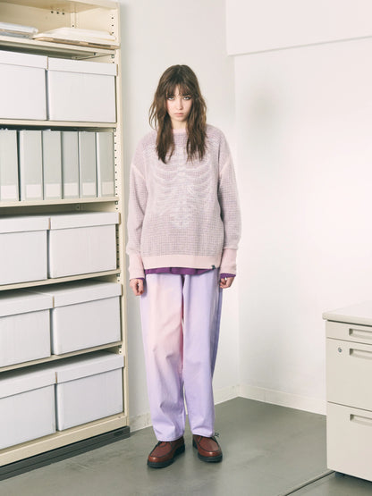AIRY MERINO WAFFLE SWEATER (PINK)