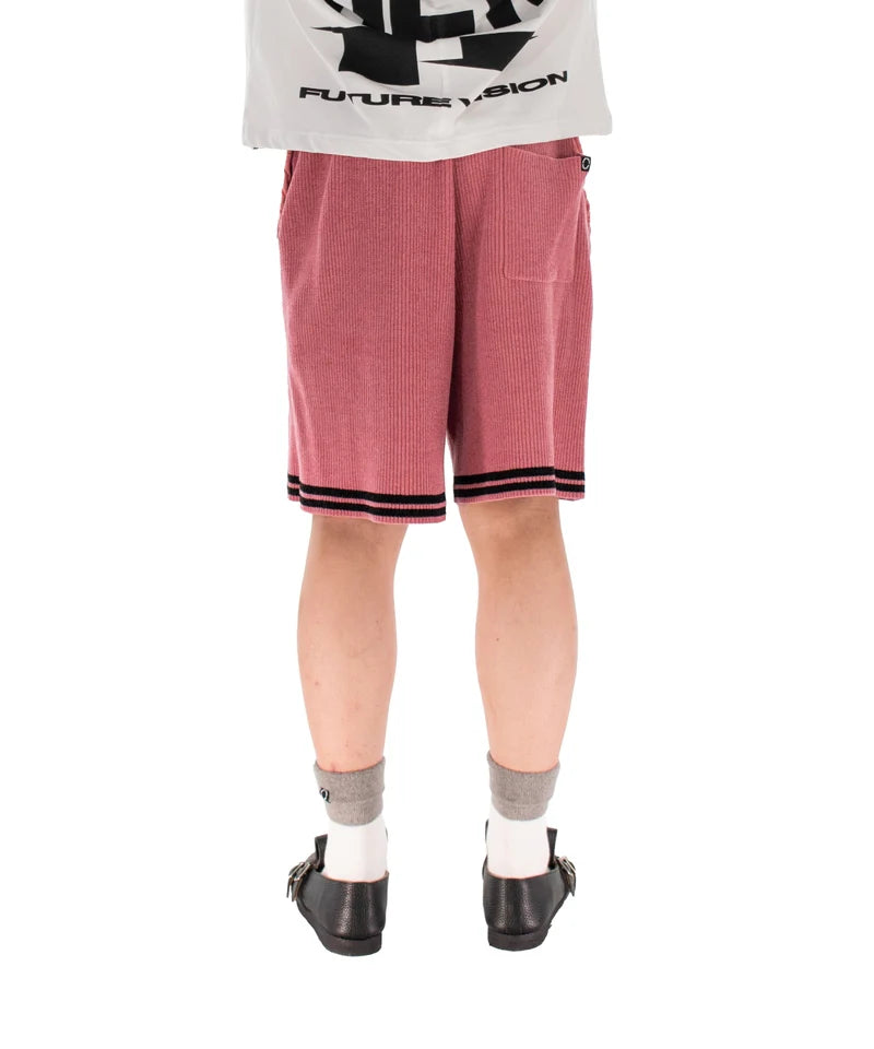 CORDY KNIT SHORTS (PINK)