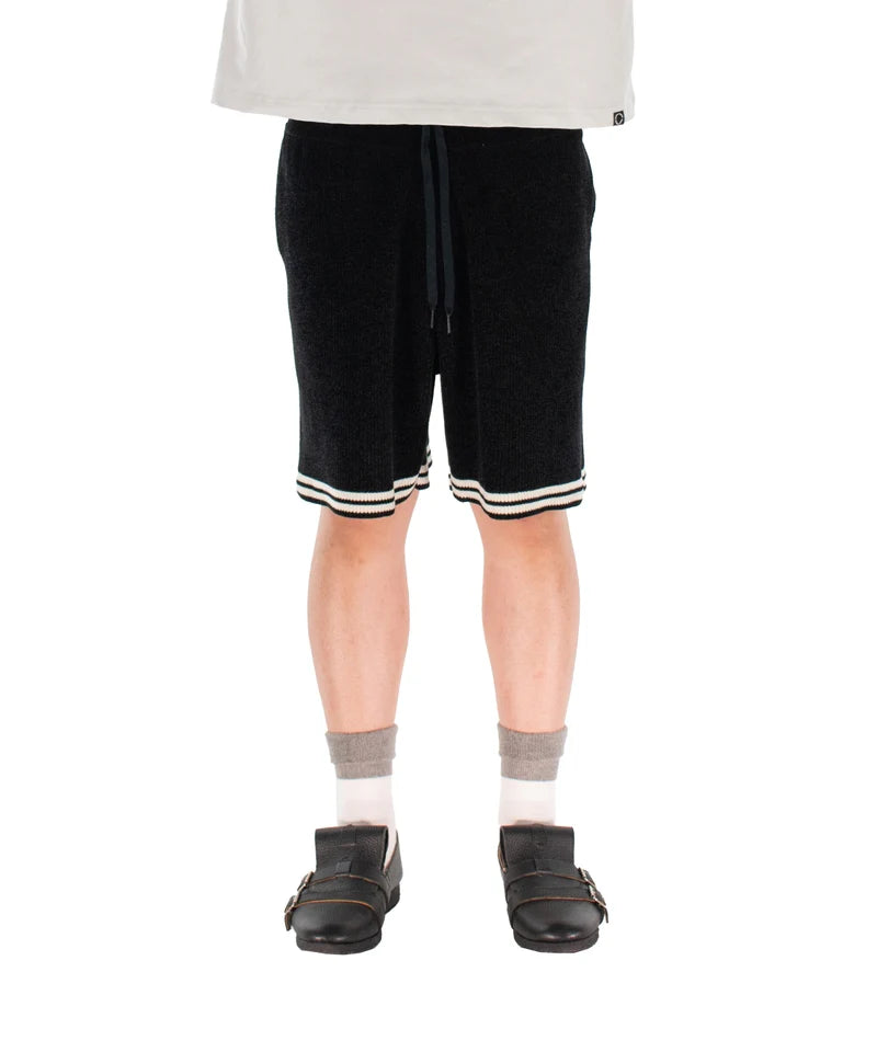 CORDY KNIT SHORTS (BLACK)