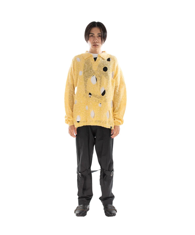 HOLE KNIT SKIPPER (YELLOW)