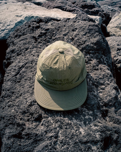 SOFT BRIM 6 PANEL CAP w/ CHIN STRAP (OFFLINE) ARMY GREEN