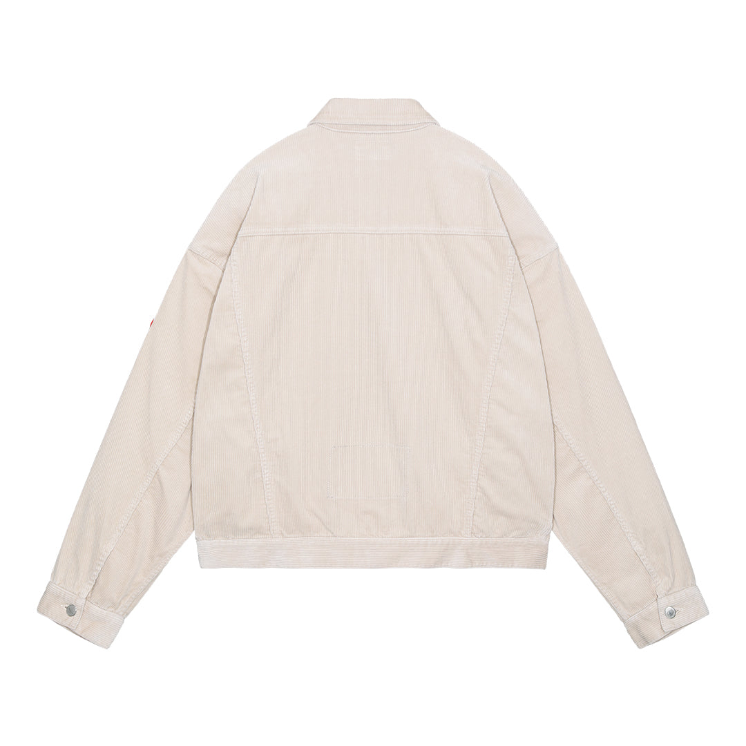 CORD TRUCKER JACKET (BEIGE)