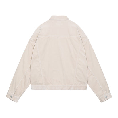 CORD TRUCKER JACKET (BEIGE)