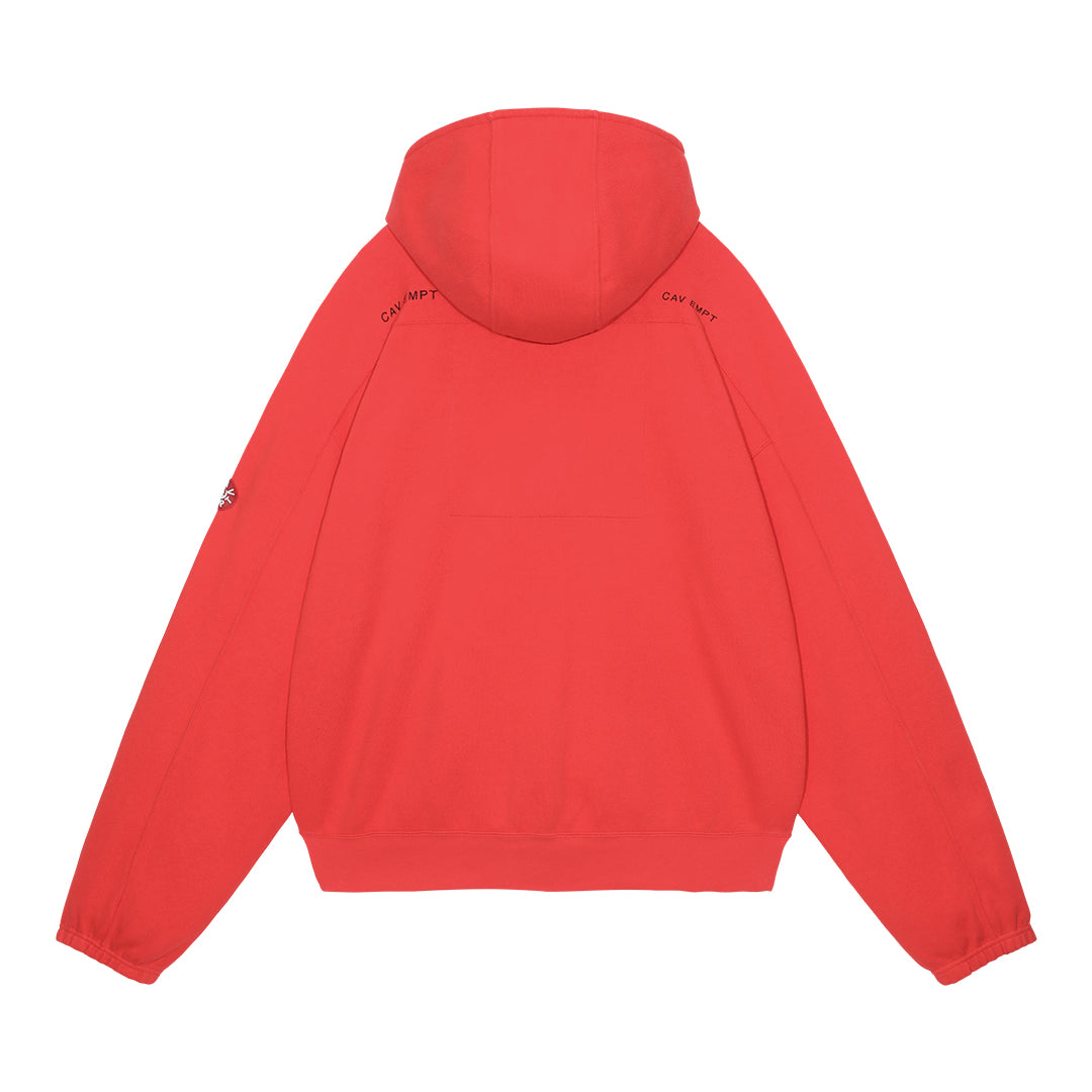 DBL KNIT ZIP HOODY (RED)