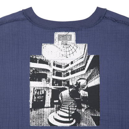 AS 1Tower GAUZE CREW NECK (NAVY)