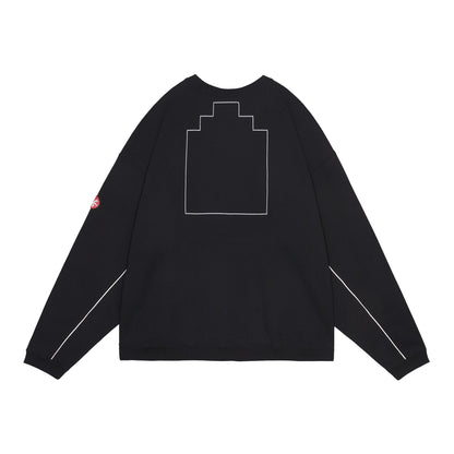SOLID LOOSE CREW NECK (BLACK)