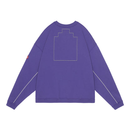 SOLID LOOSE CREW NECK (PURPLE)