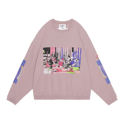 CRV GAUZE CREW NECK(PURPLE)