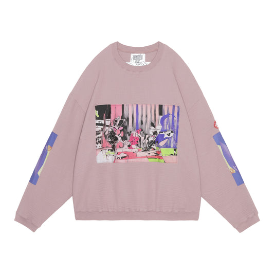 CRV GAUZE CREW NECK(PURPLE)