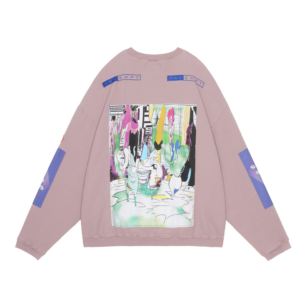 CRV GAUZE CREW NECK(PURPLE)