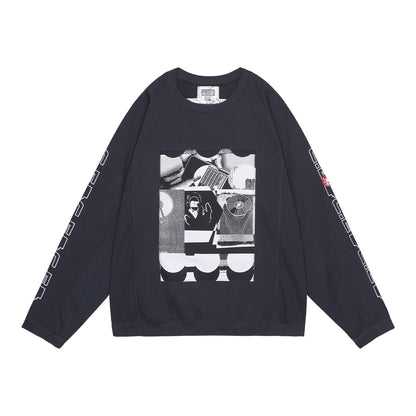 MD P2P RAGLAN LONG SLEEVE(CHARCOAL)
