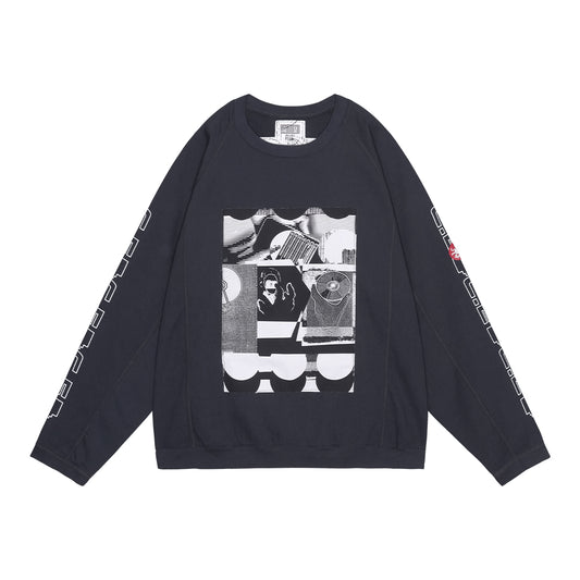 MD P2P RAGLAN LONG SLEEVE(CHARCOAL)