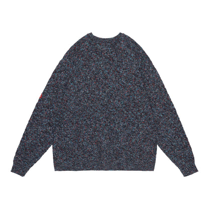 MIX COLOURS LOOSE KNIT(GREY)